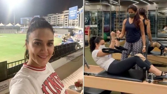 Preity Zintaxxx Video - Preity Zinta is excited to be back in the gym after forever, posts Pilates  video | Health - Hindustan Times