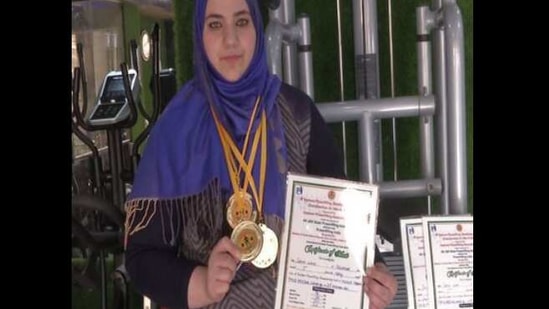 Saima secured a gold medal by lifting a weight of 255 kgs. (ANI) Saima secured a gold medal by lifting a weight of 255 kgs. (ANI)