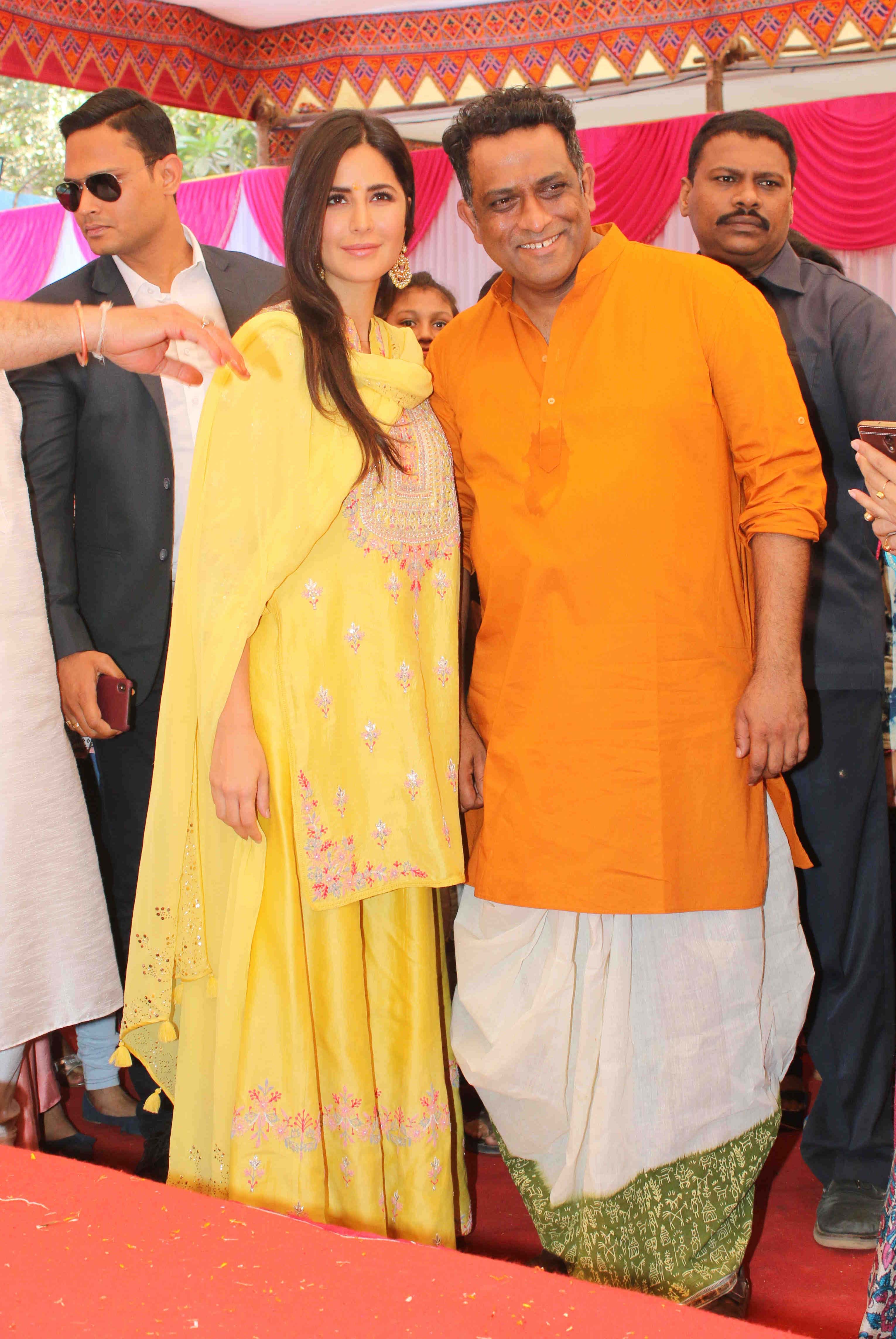 Anurag Basu with Katrina Kaif during the 2019 puja in Mumbai. Basu has been organising this puja in Mumbai since 1997. (HT PHOTO/ Prodip Guha) Anurag Basu with Katrina Kaif during the 2019 puja in Mumbai. Basu has been organising this puja in Mumbai since 1997. (HT PHOTO/ Prodip Guha)