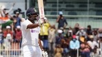 India's Ravichandran Ashwin celebrates his half century during the 3rd day of the 2nd test match against England at MA Chidambaram Stadium, in Chennai on Monday. (ANI Photo/BCCI Twitter) India's Ravichandran Ashwin celebrates his half century during the 3rd day of the 2nd test match against England at MA Chidambaram Stadium, in Chennai on Monday. (ANI Photo/BCCI Twitter)