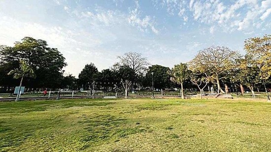 BRICS Rose Garden in central Delhi’s diplomatic enclave of Chanakyapuri. (HT Photo) BRICS Rose Garden in central Delhi’s diplomatic enclave of Chanakyapuri. (HT Photo)