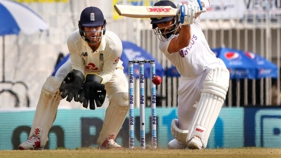 Indian Captain Virat Kohli plays a shot.(PTI)