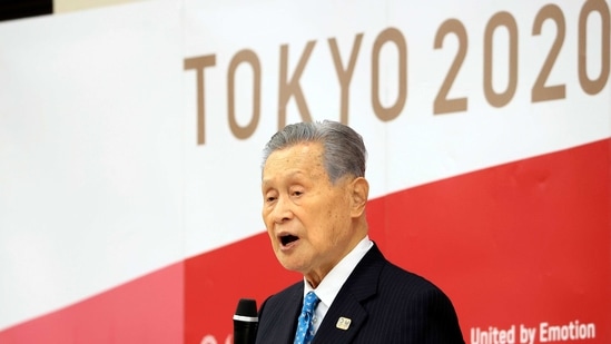 Olympics organizing committee president Yoshiro Mori announces his resignation at a meeting with council and executive board members at the committee headquarters in Tokyo.(AP) Olympics organizing committee president Yoshiro Mori announces his resignation at a meeting with council and executive board members at the committee headquarters in Tokyo.(AP)
