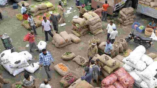 Food price inflation has been cooling since September. While cereal, vegetable, potato and onion prices declined in January, pulses became costlier.(AP)