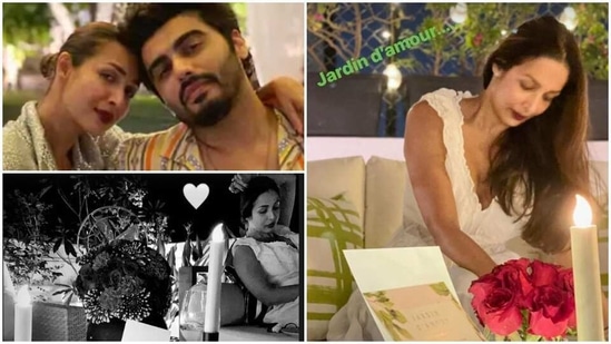 Malaika Arora and Arjun Kapoor had a romantic dinner on Valentine's Day.