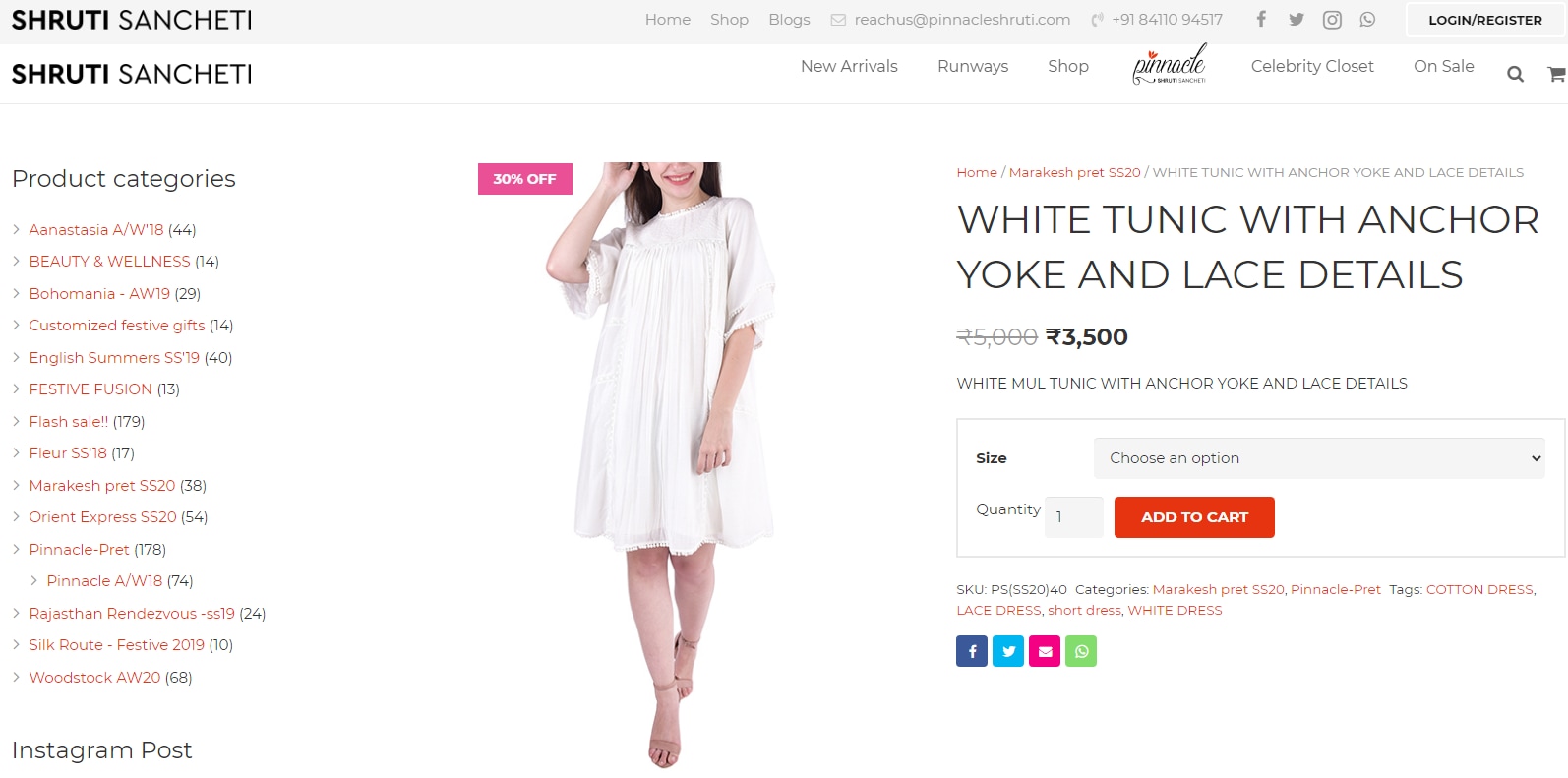 Anushka Sharma's dress is worth  ₹3,500 (pinnacleshruti.com)