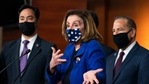 :House Speaker Nancy Pelosi of Calif., with impeachment managers Rep. David Cicilline, D-R.I., and Rep. Joaquin Castro, D-Texas, speaks to members of the media during a news conference on Capitol Hill in Washington. (AP Photo) :House Speaker Nancy Pelosi of Calif., with impeachment managers Rep. David Cicilline, D-R.I., and Rep. Joaquin Castro, D-Texas, speaks to members of the media during a news conference on Capitol Hill in Washington. (AP Photo)