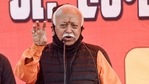 Patna: Rashtriya Swayamsevak Sangh (RSS) chief Mohan Bhagwat speaks during 'bhumi pujan' of Seva Sadan Bhavan, which will serve food and lodging for outstation patients and their family members at cheaper rates, in Patna, Thursday, Feb. 11, 2021. (PTI Photo)(PTI02_11_2021_000131B)(PTI) Patna: Rashtriya Swayamsevak Sangh (RSS) chief Mohan Bhagwat speaks during 'bhumi pujan' of Seva Sadan Bhavan, which will serve food and lodging for outstation patients and their family members at cheaper rates, in Patna, Thursday, Feb. 11, 2021. (PTI Photo)(PTI02_11_2021_000131B)(PTI)