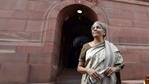 Union Finance Minister Nirmala Sitharaman at Parliament, during the ongoing Budget Session, in New Delhi. (PTI) Union Finance Minister Nirmala Sitharaman at Parliament, during the ongoing Budget Session, in New Delhi. (PTI)