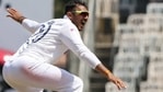 Axar Patel appeals successfully against Rory Burns. (BCCI) Axar Patel appeals successfully against Rory Burns. (BCCI)