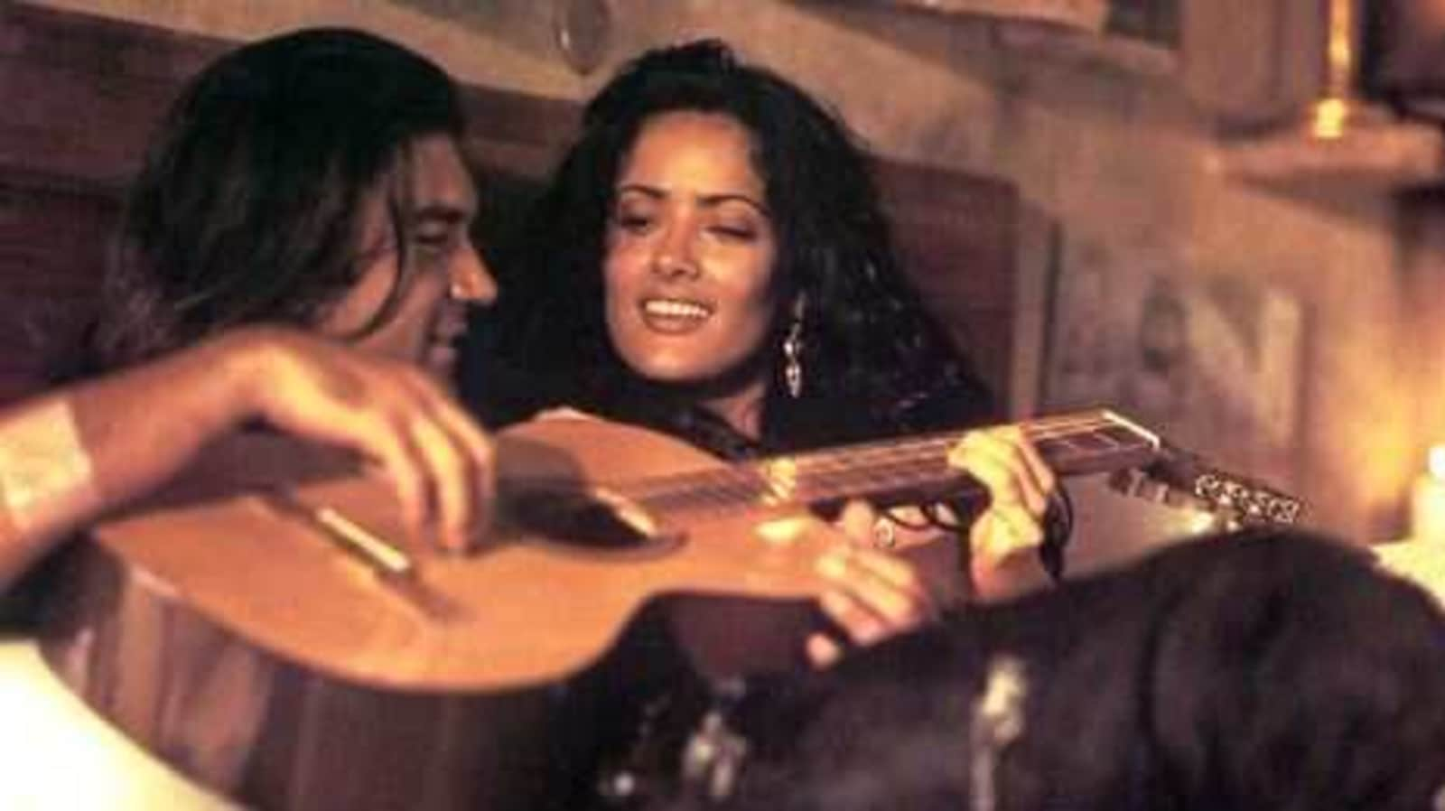 Desperado movie still, 1995. Salma Hayek as Carolina.