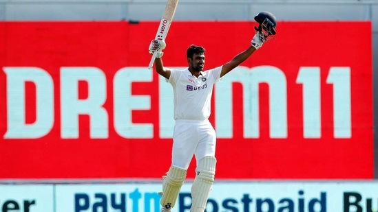 India's Ravichandran Ashwin celebrates his century during the 3rd day of the 2nd test match against England at MA Chidambaram Stadium, in Chennai. ((ANI/BCCI Photo)) India's Ravichandran Ashwin celebrates his century during the 3rd day of the 2nd test match against England at MA Chidambaram Stadium, in Chennai. ((ANI/BCCI Photo))