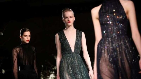 Models present creations from the Jason Wu Fall 2020 collection during New York Fashion Week.(REUTERS)