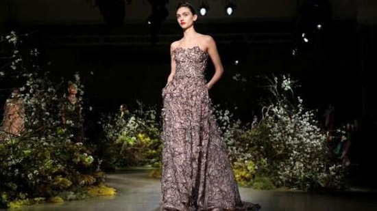 A model presents a creation from the Jason Wu Fall 2020 collection during New York Fashion Week.(REUTERS)