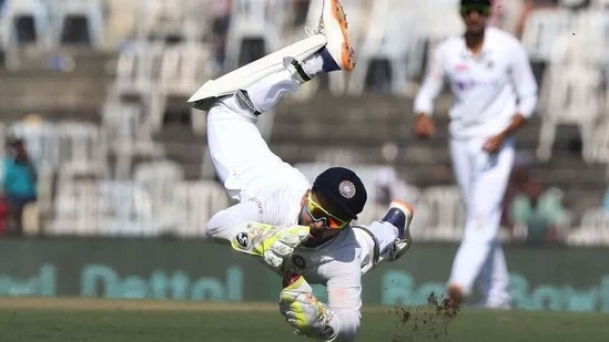 Rishabh Pant was on a roll as a keeper in Chennai. (BCCI)