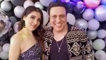 Govinda with his daughter, Tina Ahuja. Govinda with his daughter, Tina Ahuja.