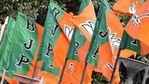 BJP flags at party headquarters in New Delhi.(Mohd Zakir/HT PHOTO) BJP flags at party headquarters in New Delhi.(Mohd Zakir/HT PHOTO)