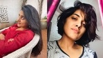 Nivetha Thomas chops her long hair. Nivetha Thomas chops her long hair.