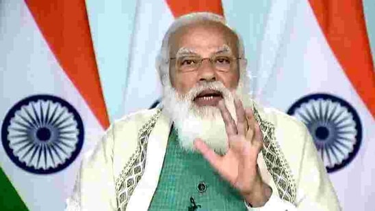 “In 2019-20, India imported over 85 per cent of oil and 53 per cent of gas to meet the domestic demand. Can a diverse and talented nation like ours be so energy dependent?” PM Modi asked.(ANI) “In 2019-20, India imported over 85 per cent of oil and 53 per cent of gas to meet the domestic demand. Can a diverse and talented nation like ours be so energy dependent?” PM Modi asked.(ANI)
