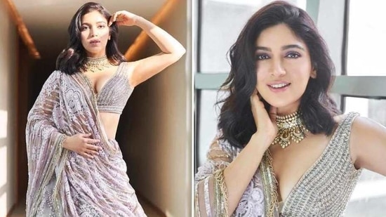 Bhumi Pednekar in pastel lehenga (Instagram/bhumipednekar) Bhumi Pednekar in pastel lehenga (Instagram/bhumipednekar)