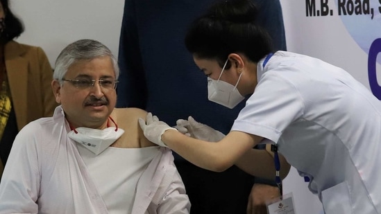 As of February 17, till 8 am, nearly 90 lakh healthcare and frontline workers have been administered the vaccine, according to Union health ministry. (PTI) As of February 17, till 8 am, nearly 90 lakh healthcare and frontline workers have been administered the vaccine, according to Union health ministry. (PTI)