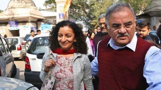 A New Delhi court acquitted Ramani of criminal defamation after she accused a former editor-turned-politician and junior external affairs minister of sexual harassment. M.J. Akbar, now 70, filed a case against Ramani in Oct. 2018, denying the allegations as “false, baseless and wild.”(AP)
