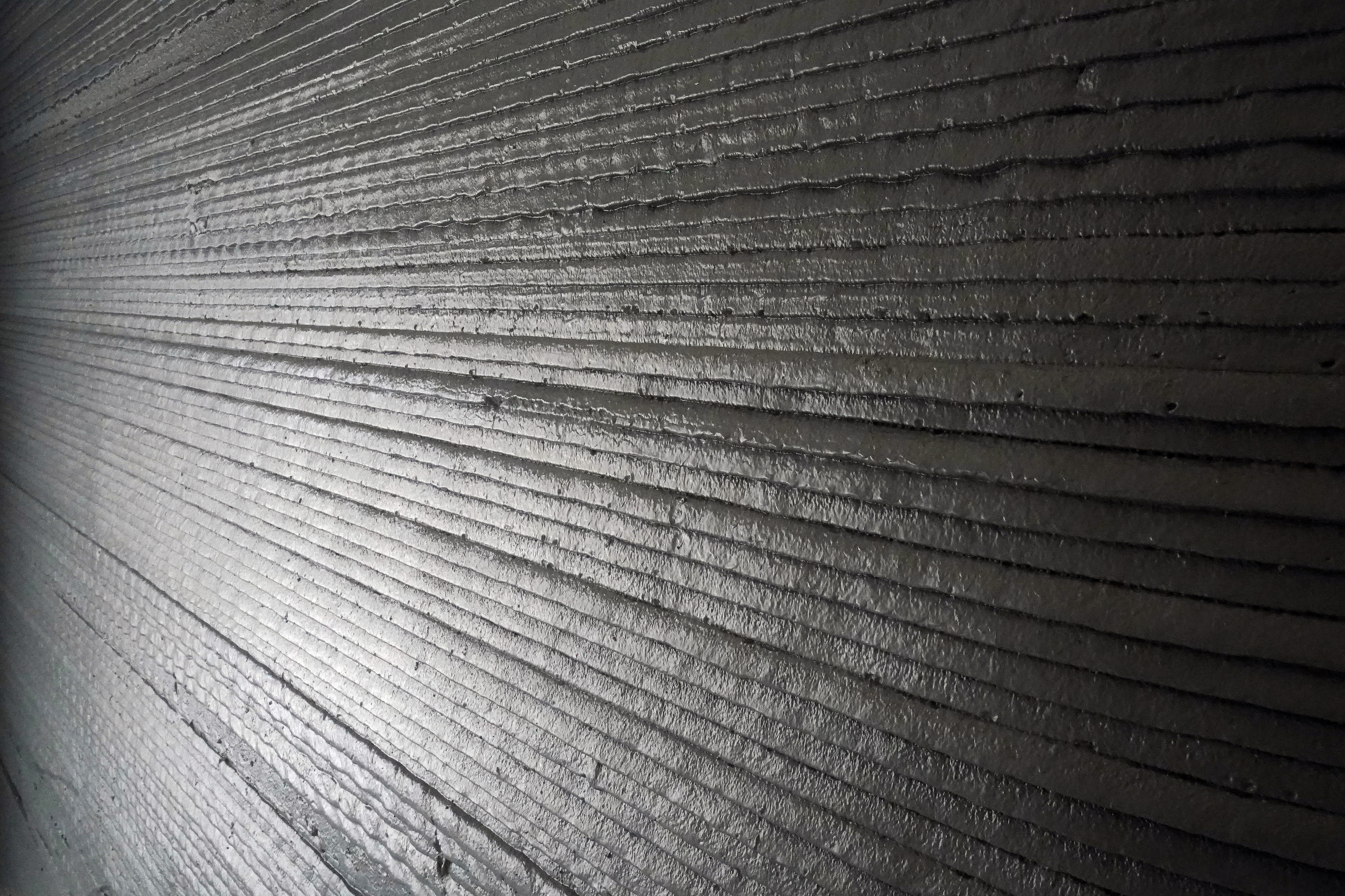 The inside layers of a proof of concept 3D printed house. (REUTERS)