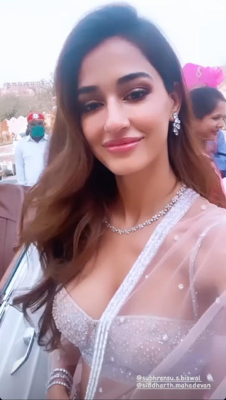 Disha Patani at a friend's wedding