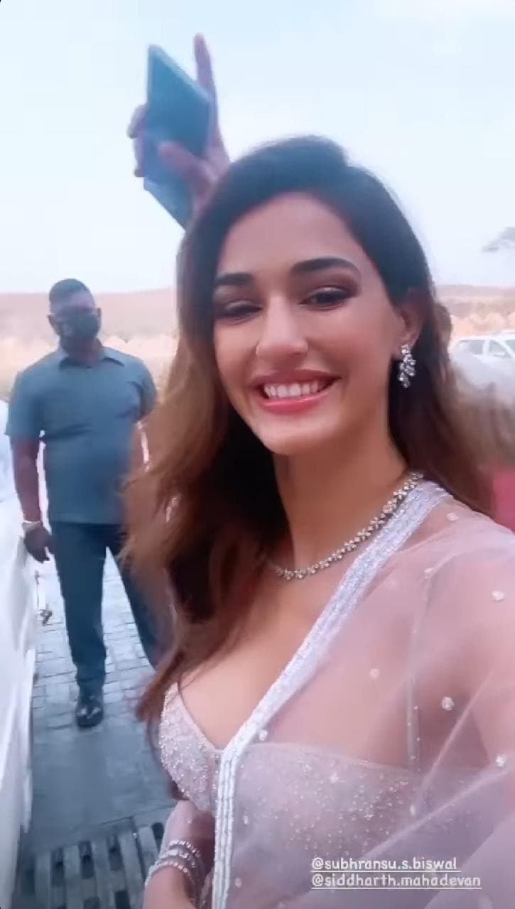 Disha Patani at a friend's wedding