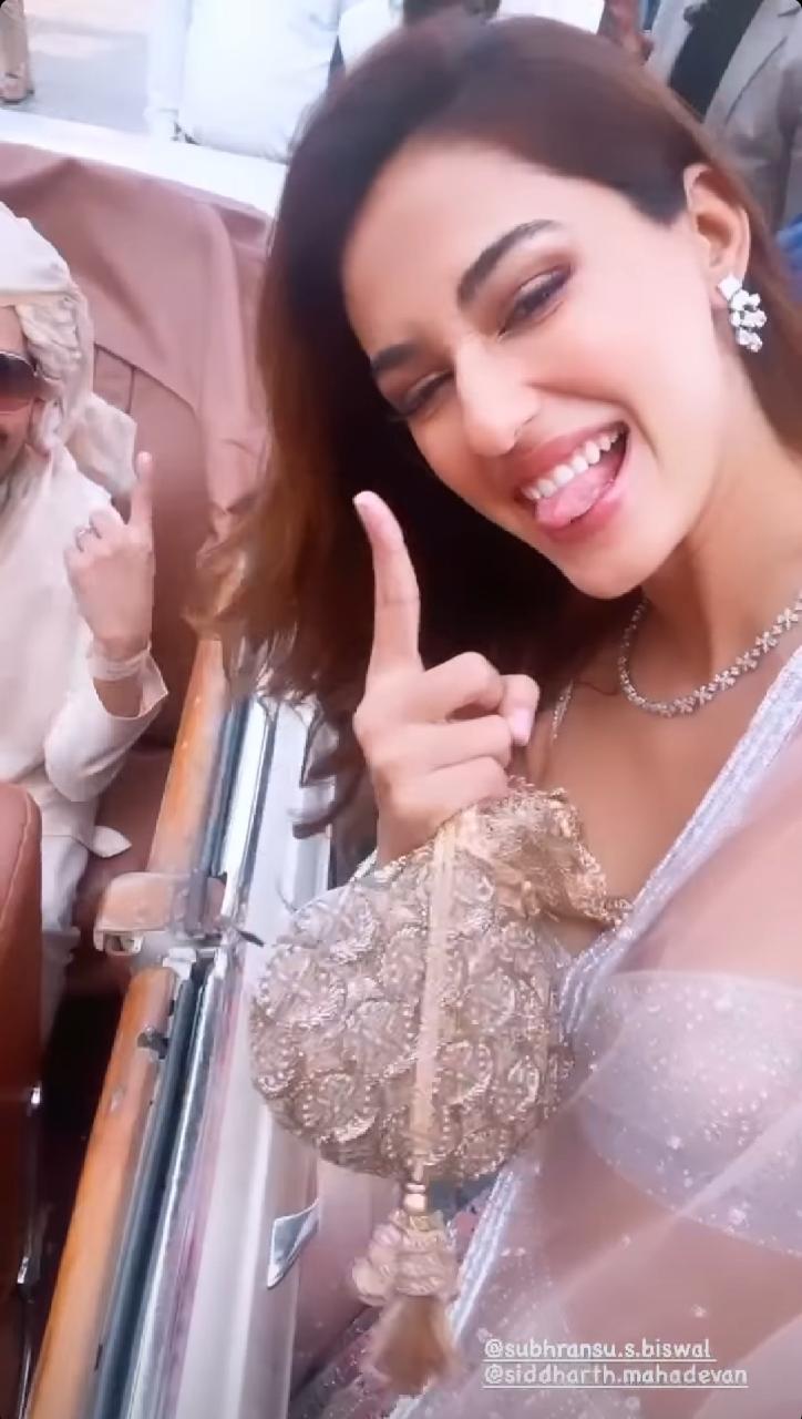 Disha Patani at a friend's wedding