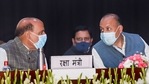 File photo: Union Defence Minister Rajnath Singh with Defence Secretary Ajay Kumar.(PTI) File photo: Union Defence Minister Rajnath Singh with Defence Secretary Ajay Kumar.(PTI)