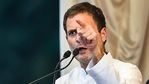 Congress leader Rahul Gandhi addresses a public meeting during his election campaign ahead of Puducherry polls in Puducherry.(PTI) Congress leader Rahul Gandhi addresses a public meeting during his election campaign ahead of Puducherry polls in Puducherry.(PTI)