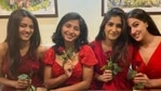 Sara Ali Khan with her friends. Sara Ali Khan with her friends.