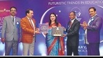 School principal Reema Tandon, centre, receiving the award from CBSE secretary Anurag Tripathi , second from left, during the 6th Edu-leaders Annual Conference which was held in Gurgaon School principal Reema Tandon, centre, receiving the award from CBSE secretary Anurag Tripathi , second from left, during the 6th Edu-leaders Annual Conference which was held in Gurgaon