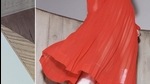 A red pleated dress by Victoria Beckham AW 21 recently showcased at NYFW (Photo: Instagram/VictoriaBeckham) A red pleated dress by Victoria Beckham AW 21 recently showcased at NYFW (Photo: Instagram/VictoriaBeckham)