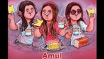 The cartoon was shared on Twitter and Instagram by Amul India.(Instagram/@amul_india) The cartoon was shared on Twitter and Instagram by Amul India.(Instagram/@amul_india)