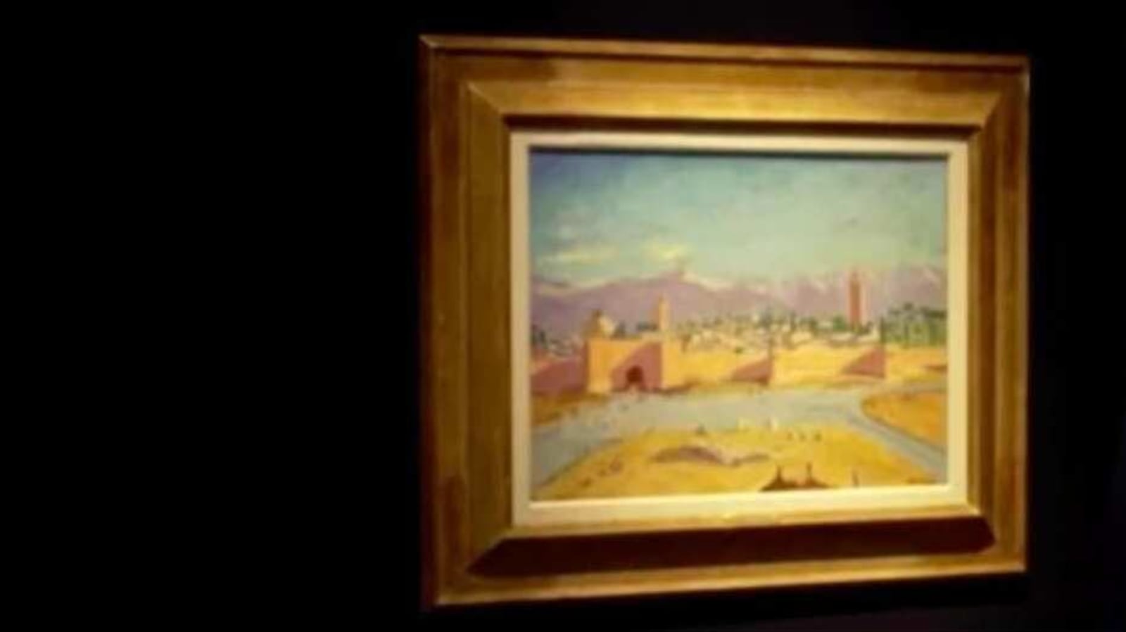 Landscape painted by Churchill, which was gifted to Roosevelt, up for auction