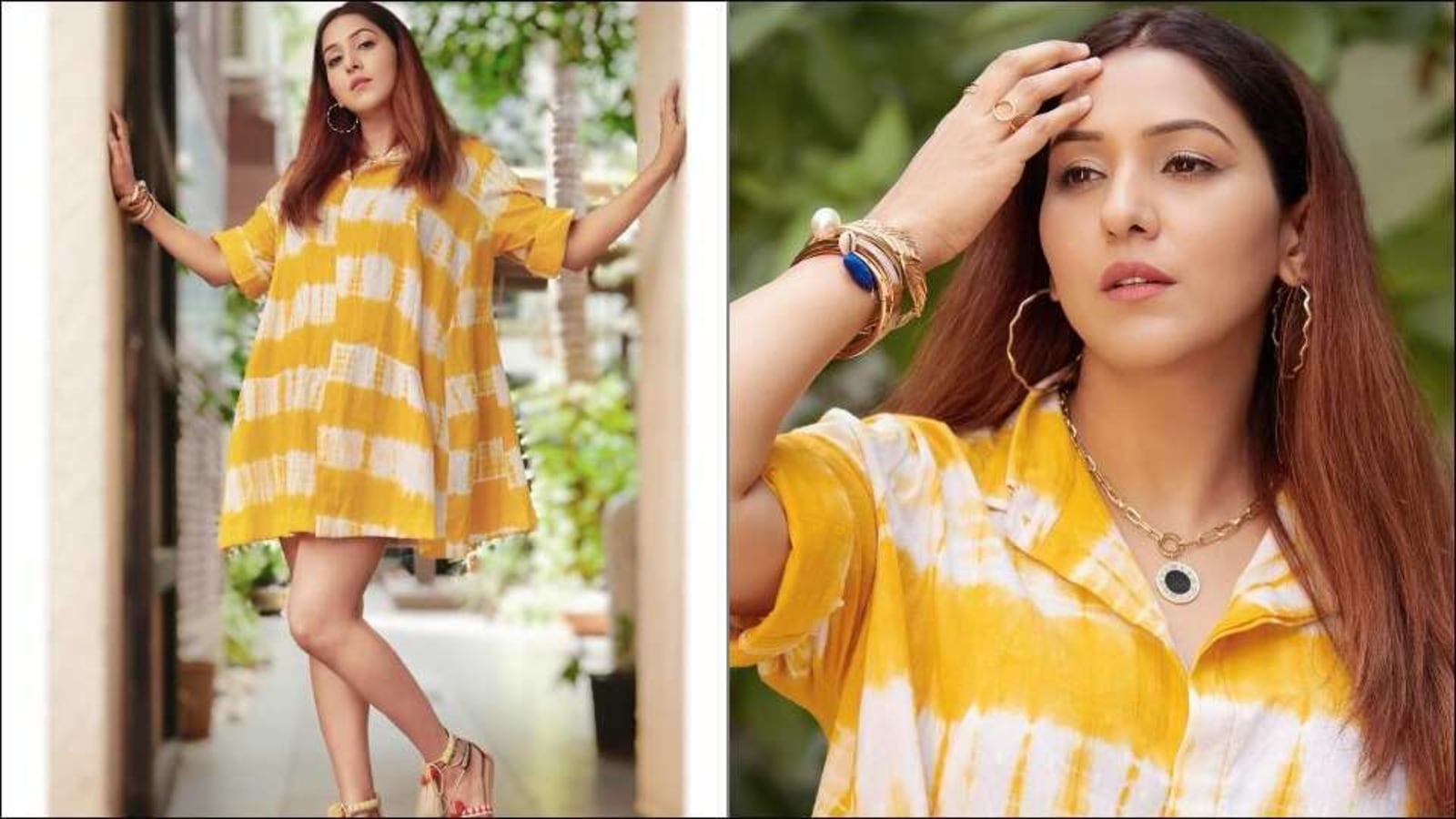 Mommy-to-be Neeti Mohan slays maternity fashion in a sultry tie-dye dress