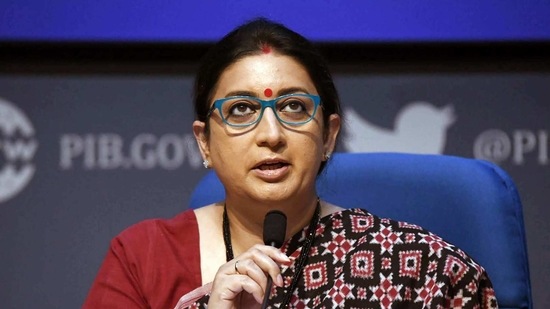 Union Minister for Women & Child Development and Textiles Smriti Irani holding a press conference on Cabinet Decisions, in New Delhi. (ANI) Union Minister for Women & Child Development and Textiles Smriti Irani holding a press conference on Cabinet Decisions, in New Delhi. (ANI)
