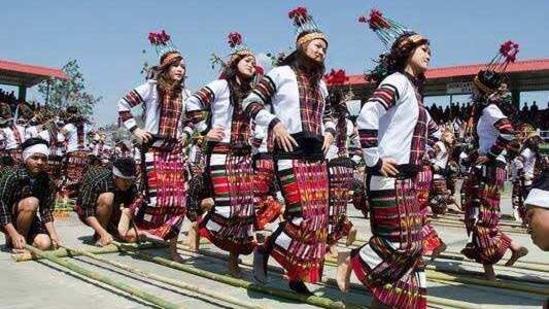 Arunachal Pradesh celebrates Statehood Day on February 20. In picture - Statehood day celebrations in 2020.(Twitter/@PemaKhanduBJP) Arunachal Pradesh celebrates Statehood Day on February 20. In picture - Statehood day celebrations in 2020.(Twitter/@PemaKhanduBJP)