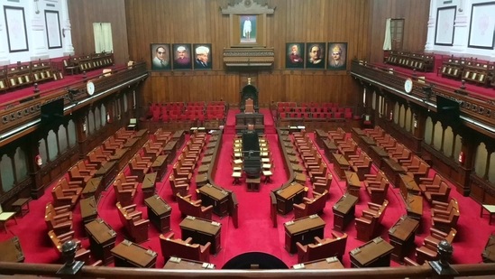 The ECI said the polling by the MLAs will take place between 9 am to 4 pm on March 15 and counting of votes will take place the same day.(Karnataka Legislative Council Website) The ECI said the polling by the MLAs will take place between 9 am to 4 pm on March 15 and counting of votes will take place the same day.(Karnataka Legislative Council Website)