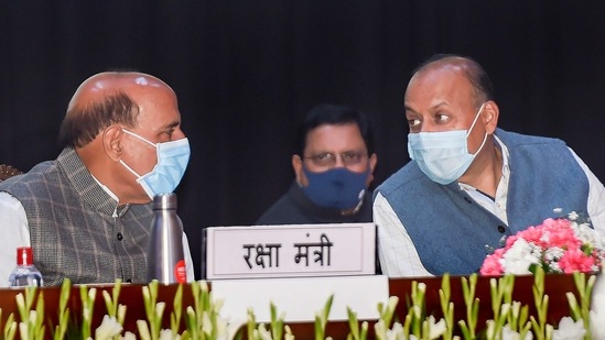 File photo: Union Defence Minister Rajnath Singh with Defence Secretary Ajay Kumar. (PTI) File photo: Union Defence Minister Rajnath Singh with Defence Secretary Ajay Kumar. (PTI)