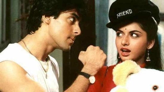 Salman Khan and Bhagyashree starred together in the 1989 blockbuster Maine Pyaar Kiya.