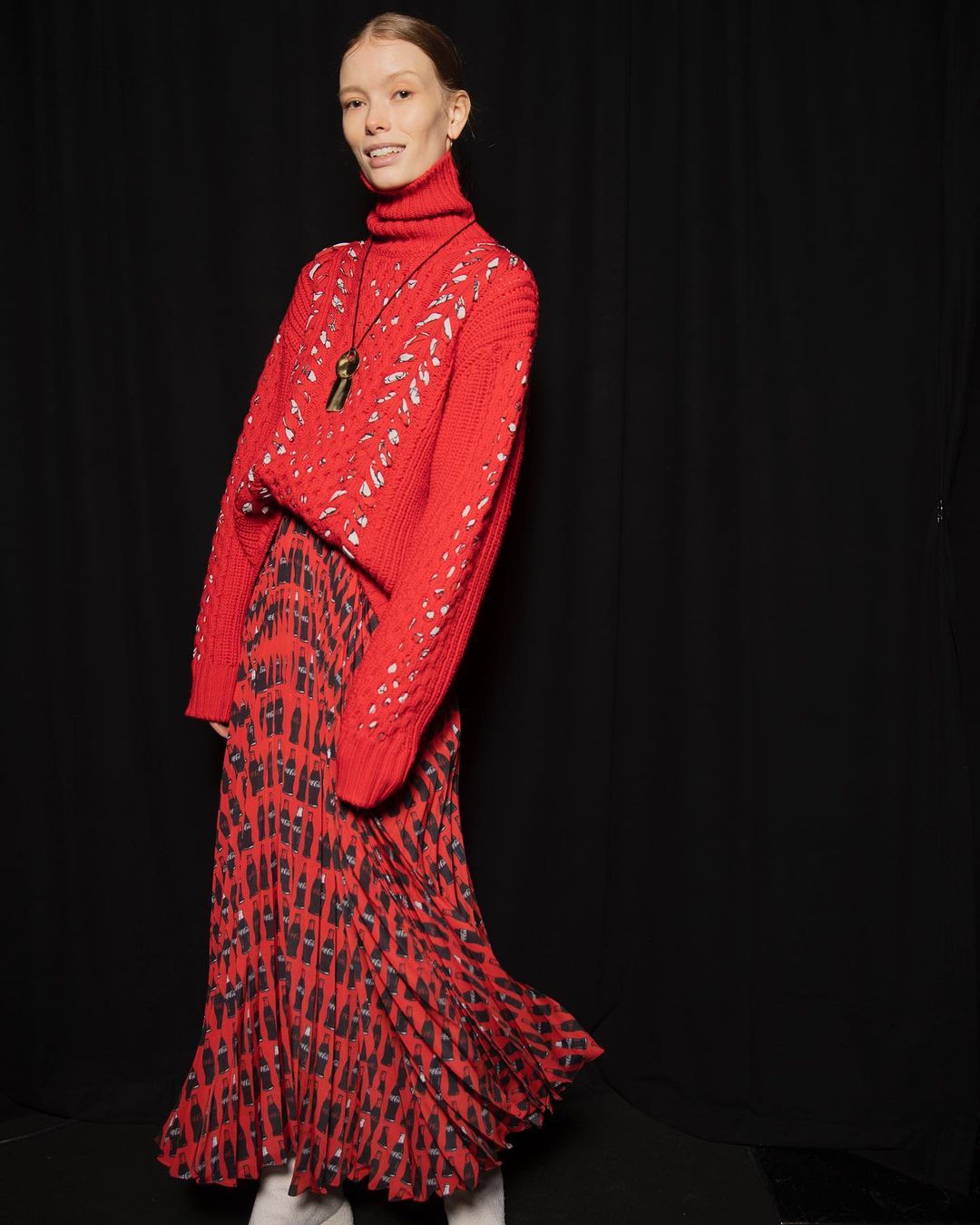 A printed ensemble by designer Jason Wu showcased at the recently concluded NYFW (Photo: Instagram/JasonWu) A printed ensemble by designer Jason Wu showcased at the recently concluded NYFW (Photo: Instagram/JasonWu)