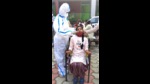 A swab sample being taken from a student in a Ludhiana school. (HT file) A swab sample being taken from a student in a Ludhiana school. (HT file)