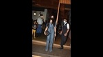 Janhvi Kapoor in a denim jumpsuit (Photo: Viral Bhayani) Janhvi Kapoor in a denim jumpsuit (Photo: Viral Bhayani)