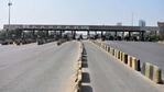 Kherki Daula toll plaza, which is generally a major bottleneck, saw passage of few vehicles on Sunday. (Yogesh Kumar/HT Photo) Kherki Daula toll plaza, which is generally a major bottleneck, saw passage of few vehicles on Sunday. (Yogesh Kumar/HT Photo)