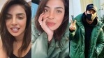 Priyanka Chopra wore Nick Jonas' green jacket as she stepped out of her vanity van during her Instagram live. Priyanka Chopra wore Nick Jonas' green jacket as she stepped out of her vanity van during her Instagram live.