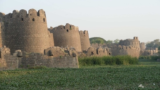This grand fort at Gulbarga — earlier Kalburgi — in northern Karnataka is said to have been built by a local ruler, Raja Gulchand. Later, the founder of the Bahmani dynasty, Ala-ud-Din Hasan Bahman Shah (r. 1347-1358) added the main citadel, called the Bala Hissar that still sits at the centre of the fort.(Photo by Vishwanath Suvarna)