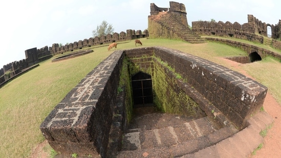 In the dense forests of northern Karnataka, Suvarna sought out the forgotten Mirjan fort in Uttara Kannada district, said to have been built during the reign of the 16th-century Queen Chennabharadevi, known as the Pepper Queen of India.(Photo by Vishwanath Suvarna)